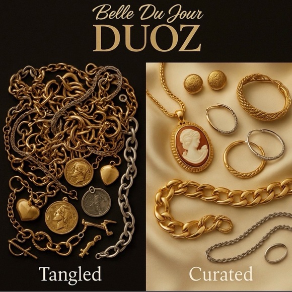 DUOZ™ 2 LB Jewelry Lot 1 LB Tangled + 1 LB Discovery Gold Silver Mix